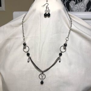 Necklace and earrings